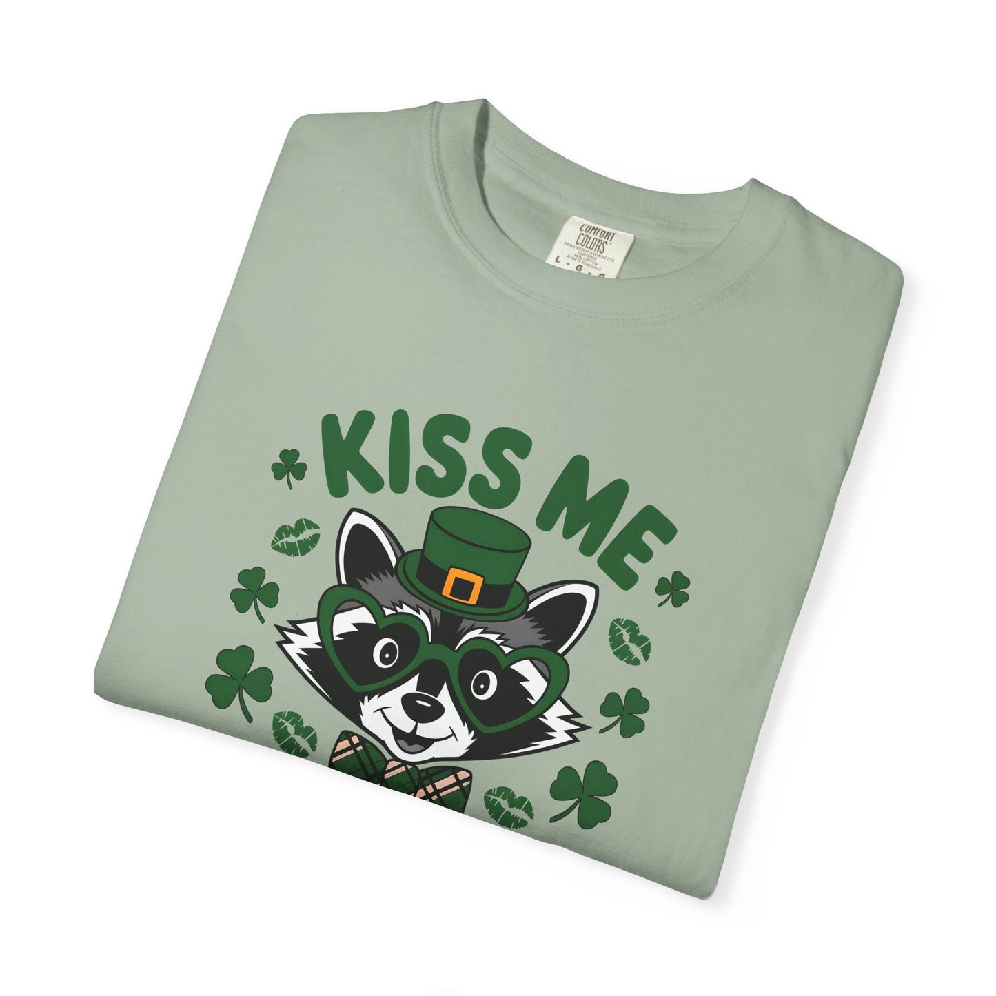 Kiss Me I'm Feral T-Shirt — Funny St. Patrick’s Day Raccoon Tee