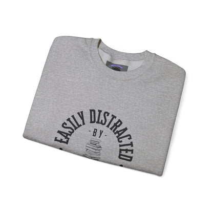Easily Distracted by Books Crewneck Sweatshirt