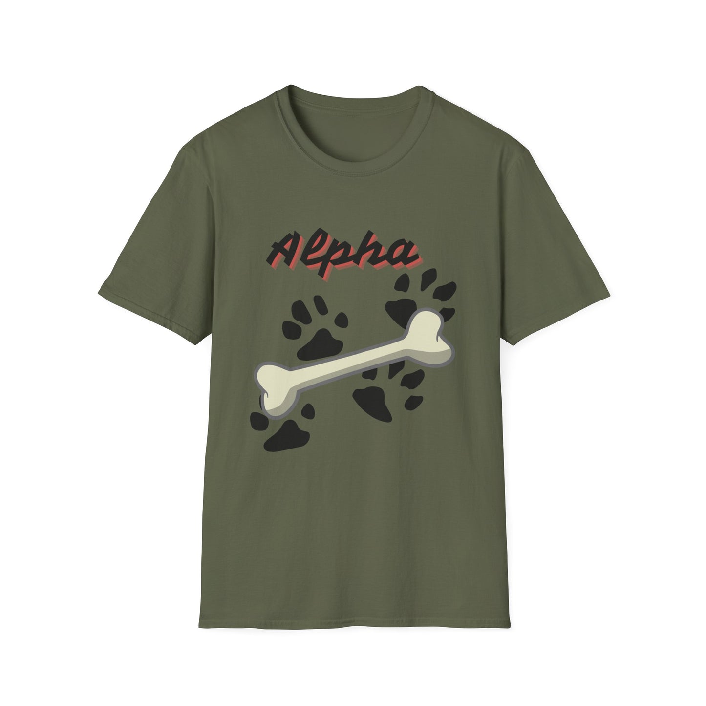 Alpha Pup Paw & Bone T-Shirt — Pup Life Design