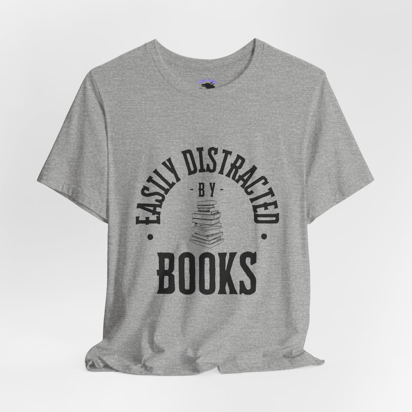 Easily Distracted By Books Graphic Tshirt
