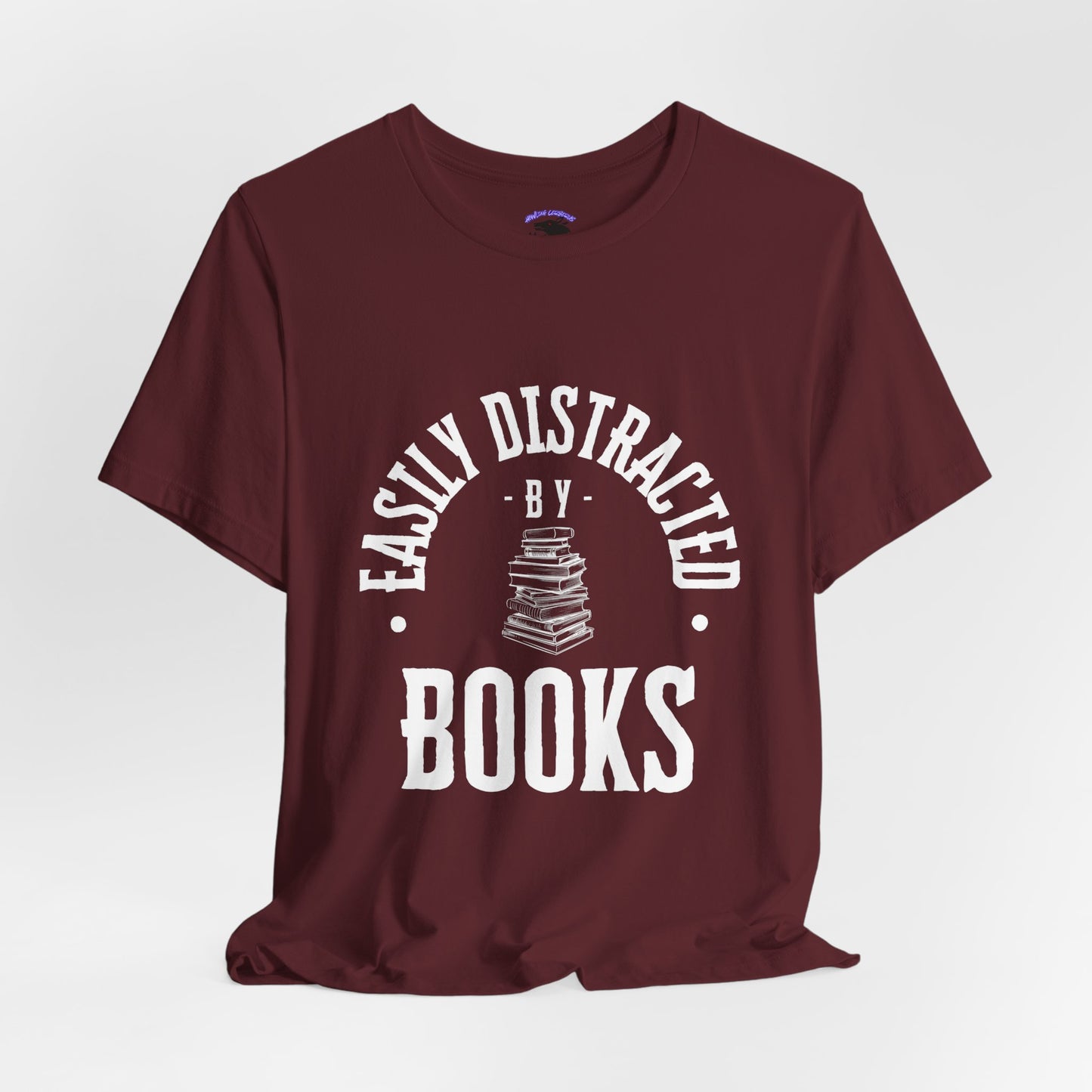 Easily Distracted By Books Graphic Tshirt