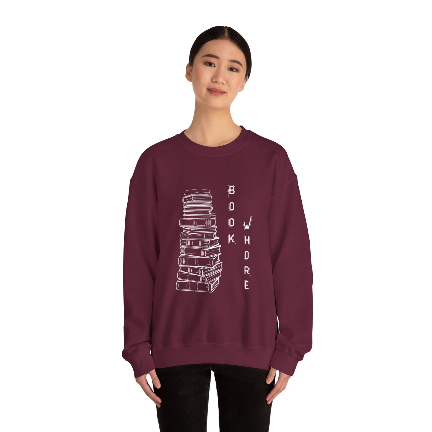 Book Whore Crewneck Sweatshirt Crewneck