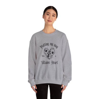 Plotting My Way Into a Villain's Heart Crewneck Sweatshirt