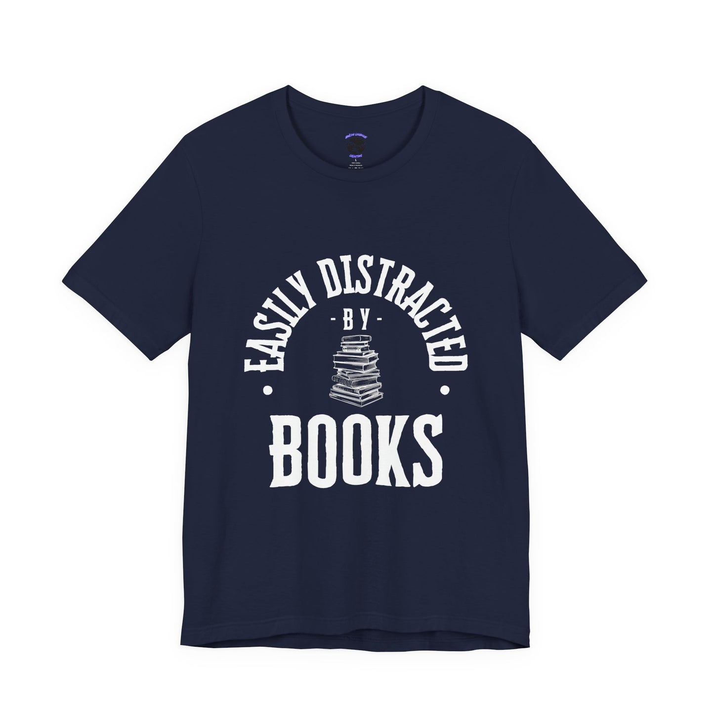 Easily Distracted By Books Graphic Tshirt