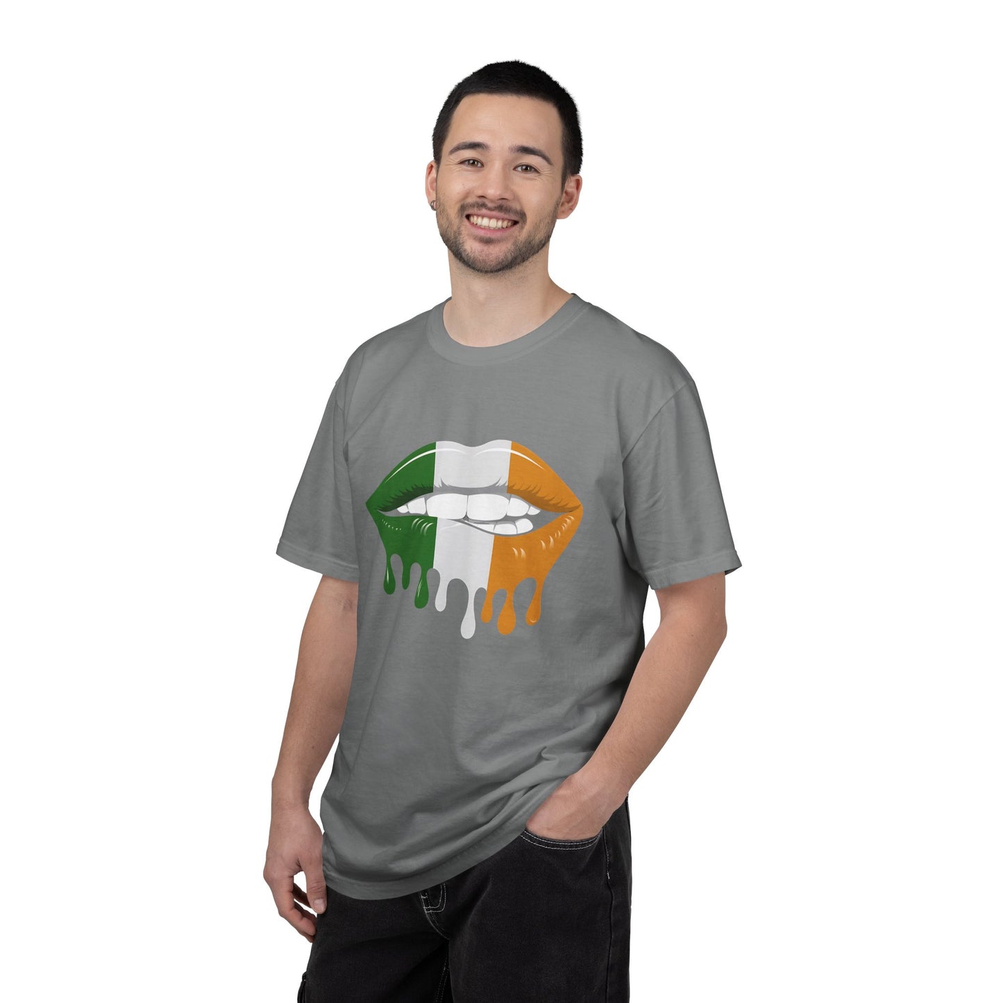 Irish Flag Drip Lips T-Shirt