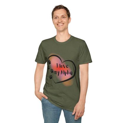 I Love My Alpha Dog T-Shirt — Pup Life Design