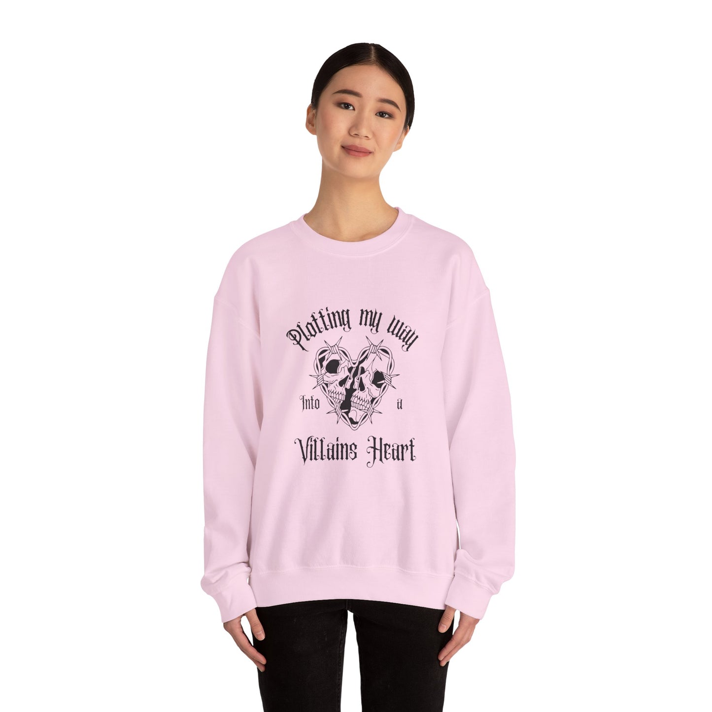 Plotting My Way Into a Villain's Heart Crewneck Sweatshirt