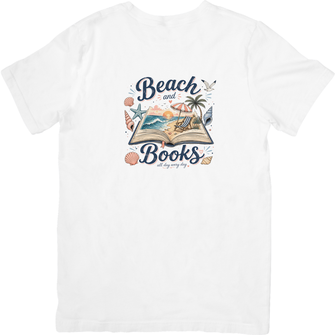 Beach And Books Tshirt