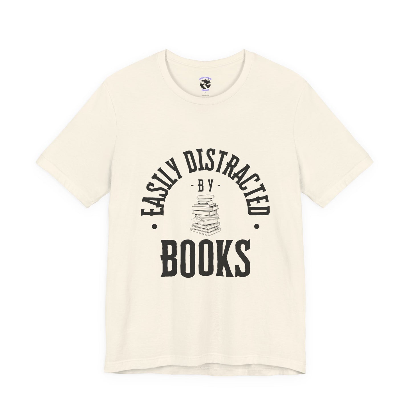 Easily Distracted By Books Graphic Tshirt