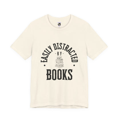 Easily Distracted By Books Graphic Tshirt