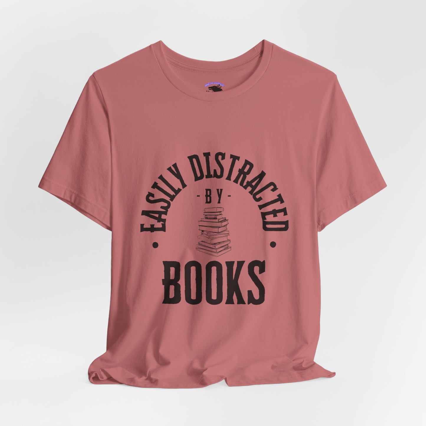 Easily Distracted By Books Graphic Tshirt