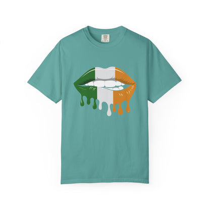 Irish Flag Drip Lips T-Shirt