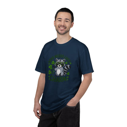 Raccoon Charm T-Shirt — Who Needs Luck With All This Charm St. Patrick’s Tee